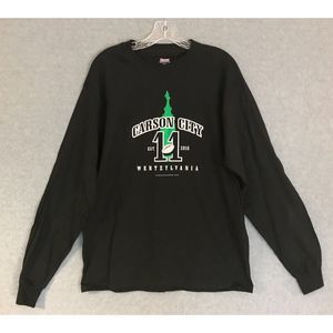 NEW! Carson Wentz Wentzlvania T-Shirt Philadelphia Eagles Mens Large Long Sleeve